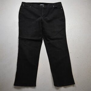 CJ Banks 20W High Rise Skinny Black Stretch Denim Womens Jeans